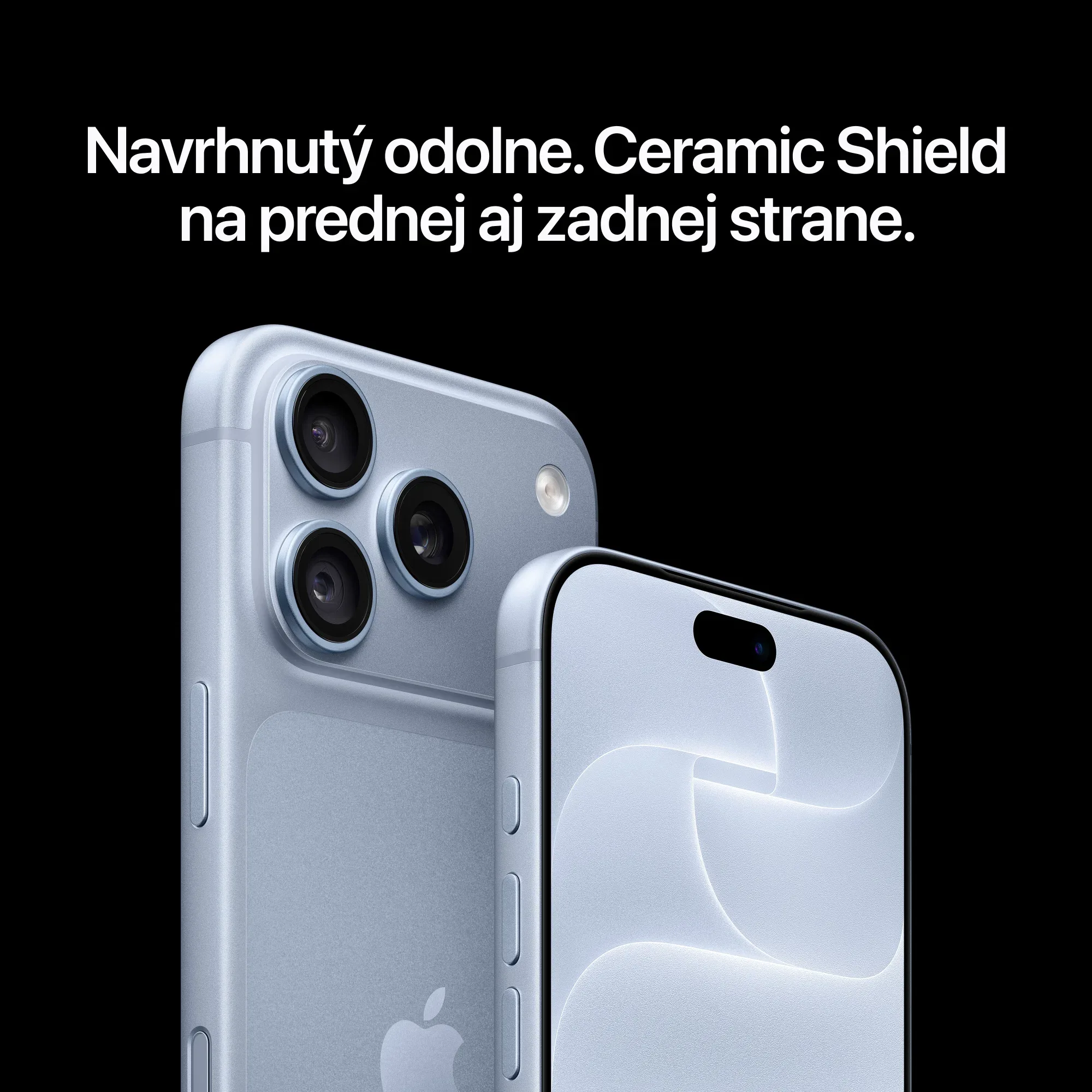 Ceramic Shield na prednej aj zadnej strane iPhonu 18